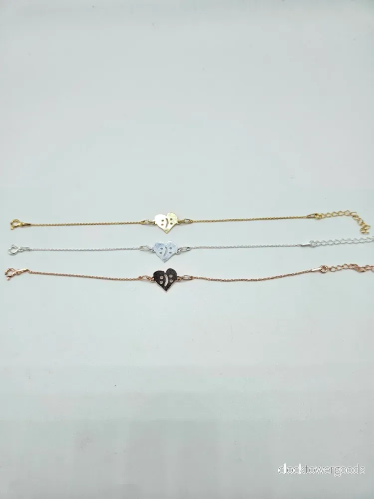 Armband hjärta med roséguld plätering - Bild 3