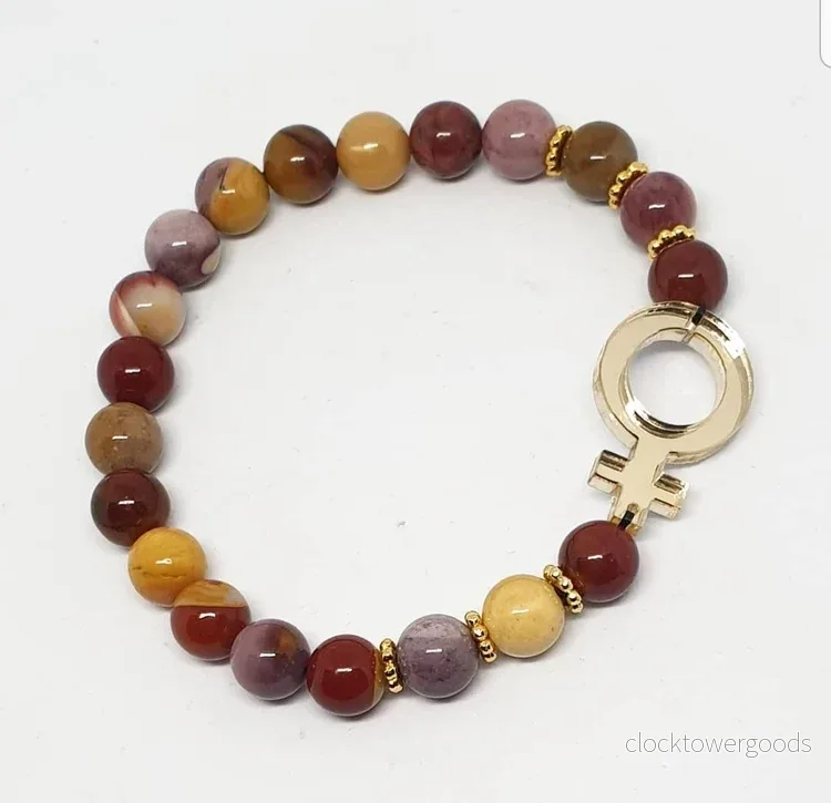 Armband i Moakit med guldspegel Venus Armband i Moakit med guldspegel Venus