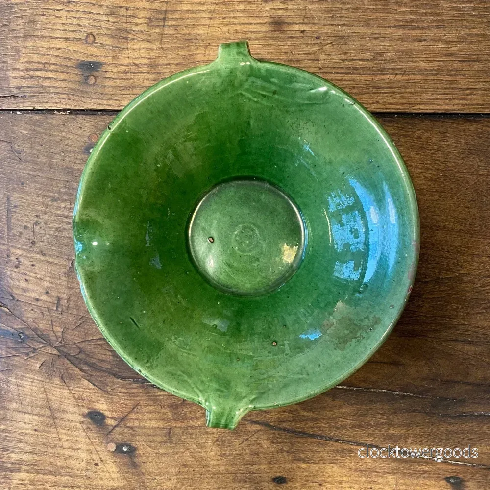 Vintage French Green-Glazed Tian Bowl Vintage French Green-Glazed Tian Bowl