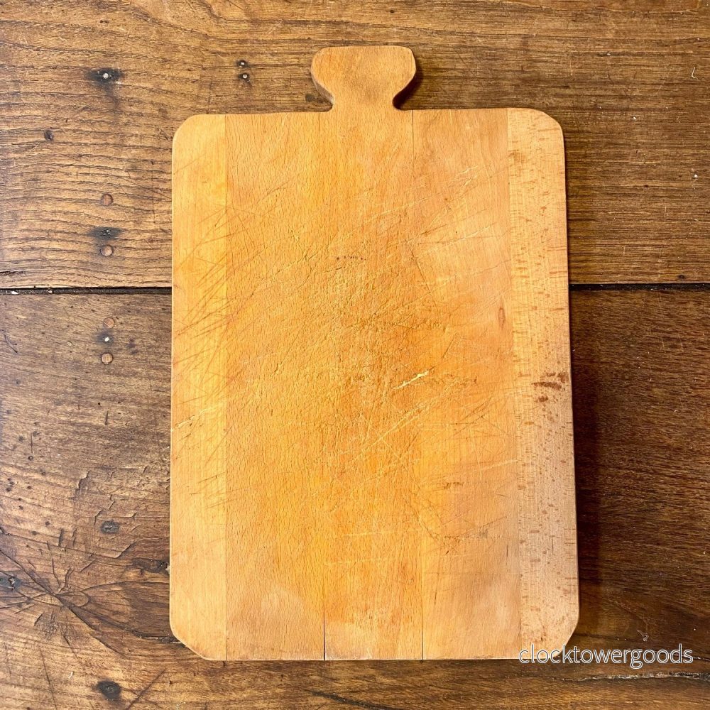 Vintage French Wooden Cutting Board – T-Handle - Bild 2