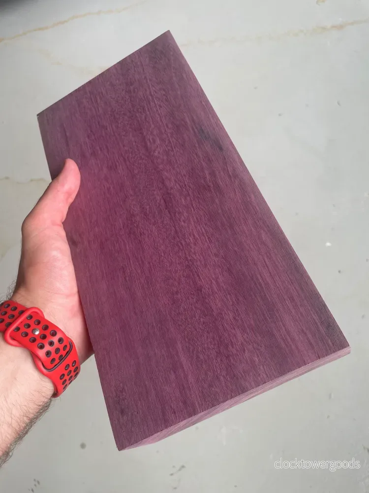 Purpleheart, stort ämne 55 × 155 × 300 mm - Bild 3