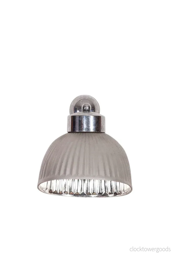 Vägglampa i glas & silver