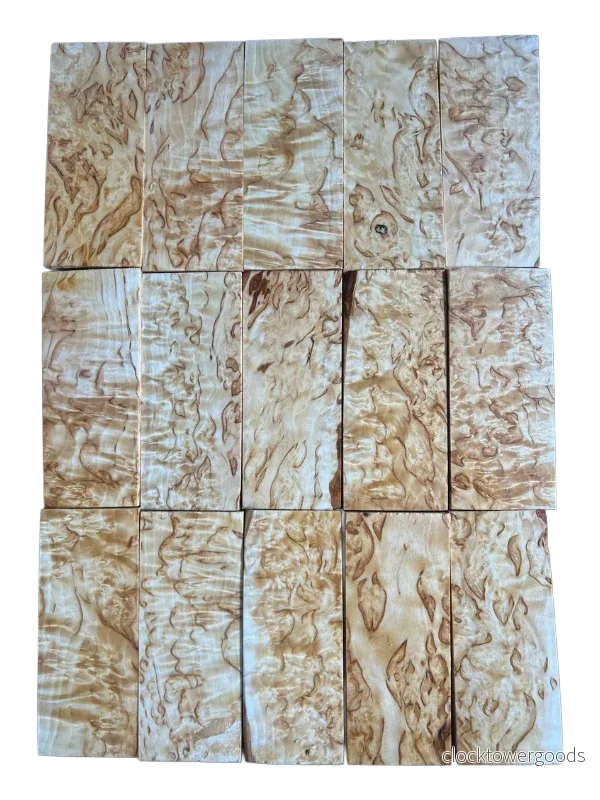 Naturell masurbjörk, extra stort ämne, ca 40x50x120 mm