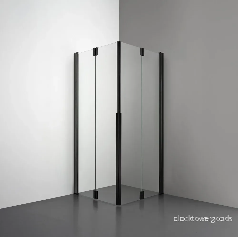 ROOH R3 Duschhörna Vikdörr + Vikdörr – Klart glas