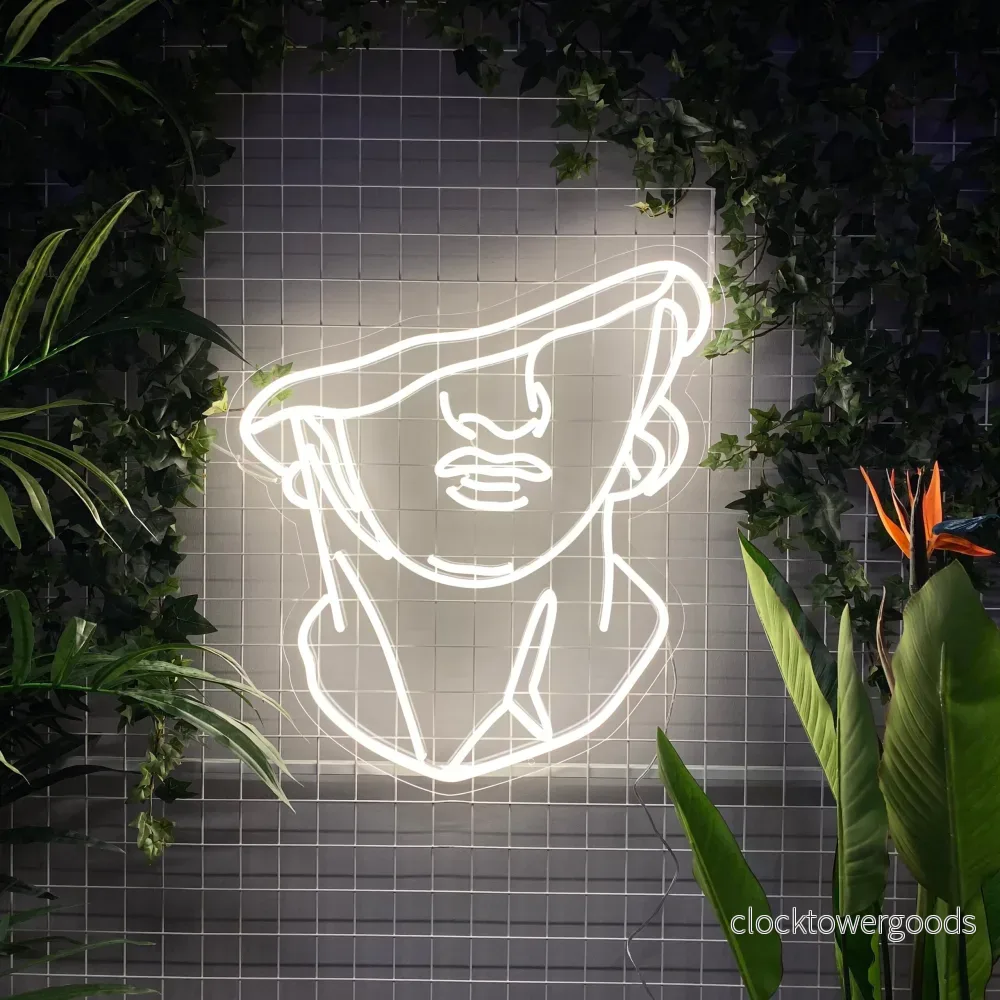 ”Byst” Led neonskylt. Warm white. ”Byst” Led neonskylt. Warm white.