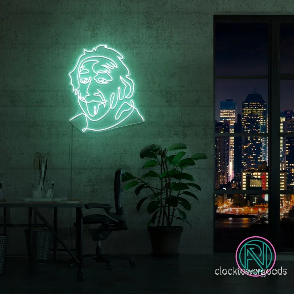 ”Einstein” Led Neonskylt. Välj önskad färg. ”Einstein” Led Neonskylt. Välj önskad färg.