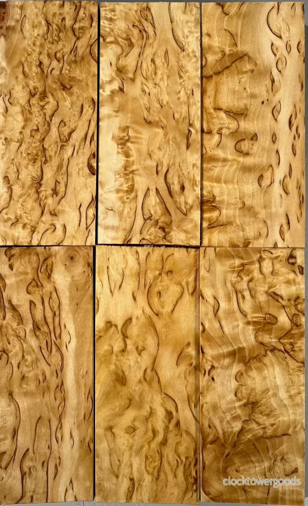 Naturell masurbjörk, stort ämne, ca 30x50x120 mm