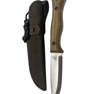 Bushcraftkniv BSH6 med läderslida