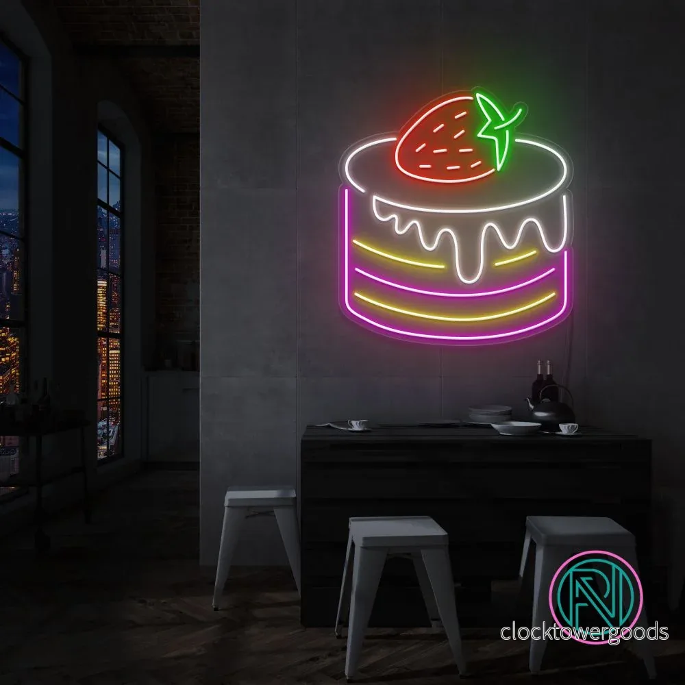 ”Cake” Led neonskylt. ”Cake” Led neonskylt.