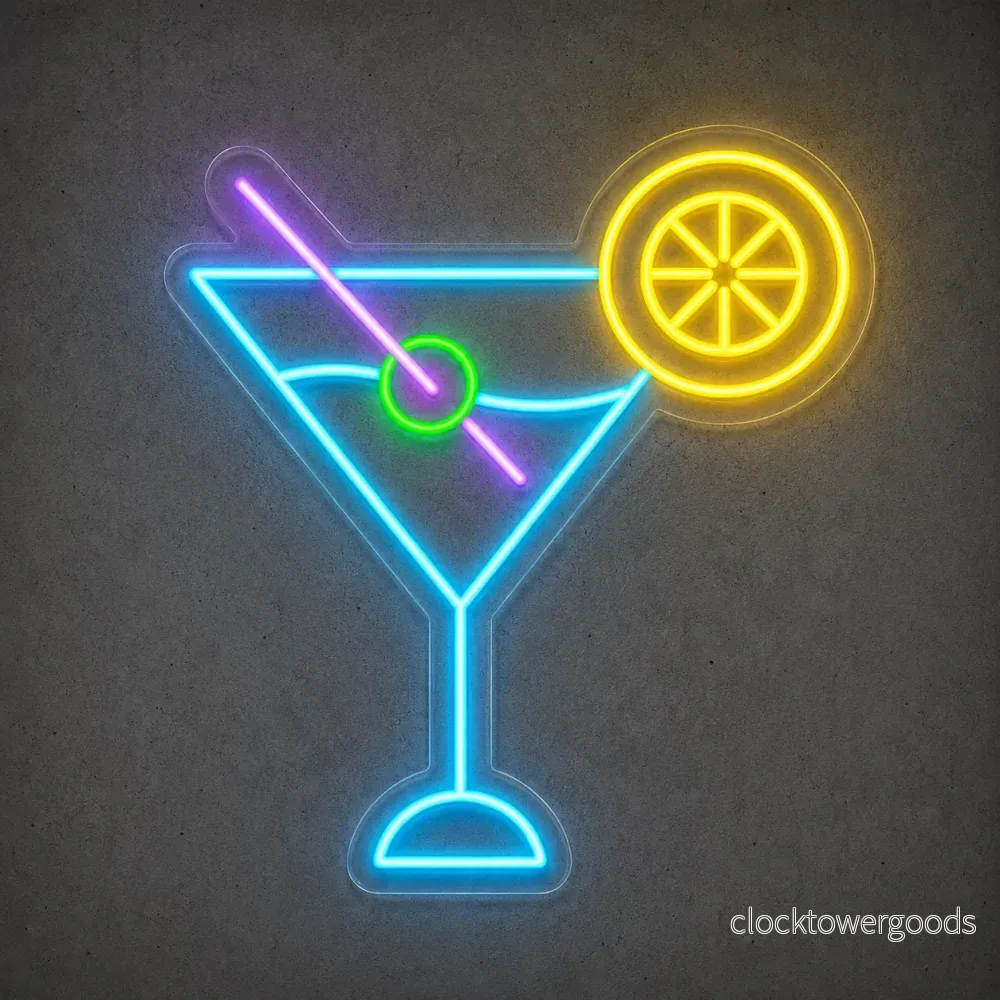 ”Martini drink” LED NEONSKYL. Beställning ”Martini drink” LED NEONSKYL. Beställning