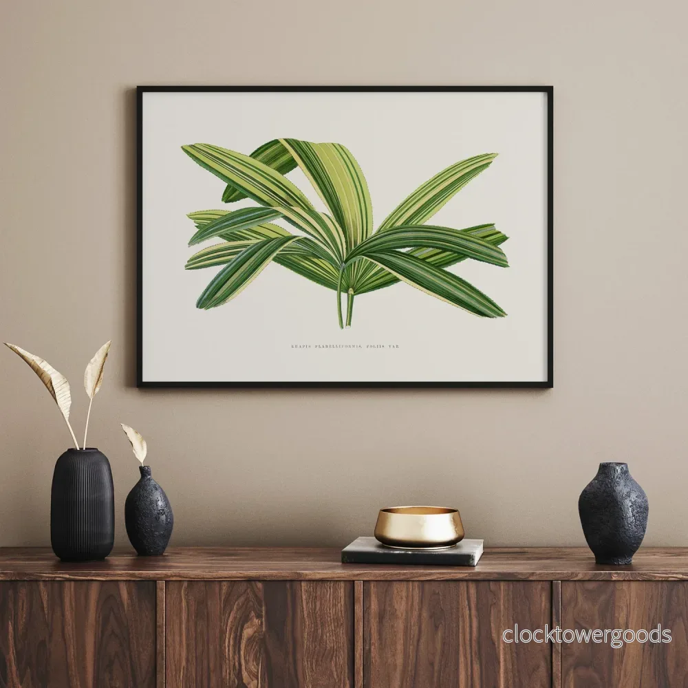 Bredbladig palm poster - Bild 2