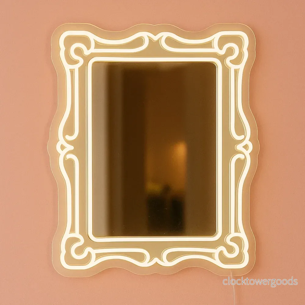 Spegel ”Trendy” Led neonskylt.