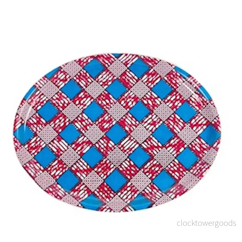 Bricka Oval, afrikanskt tyg - Bild 2