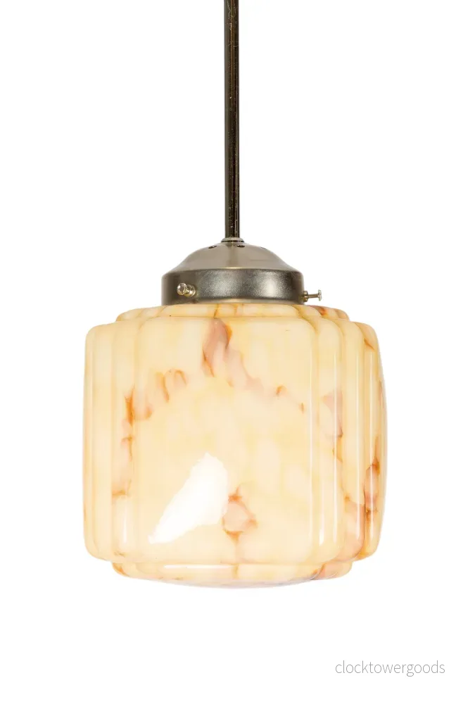 Lampkupa marmordesign