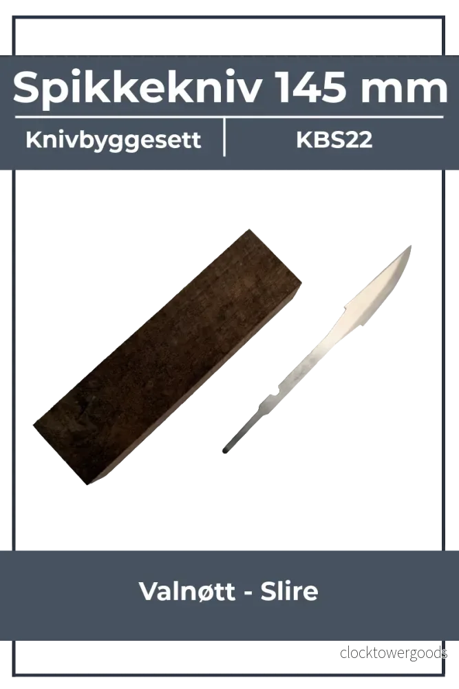 Knivbyggsats KBS22 – Mora 120 och valnöt Knivbyggsats KBS22 – Mora 120 och valnöt