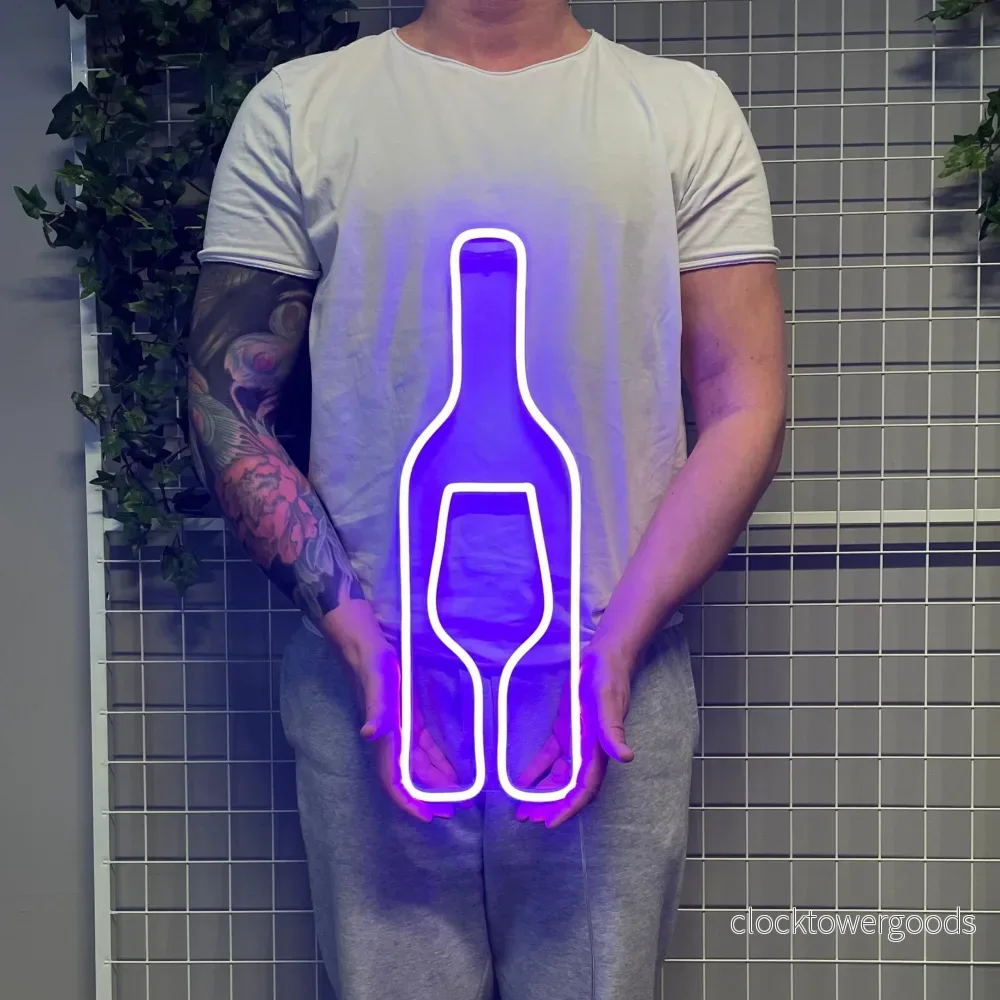 "Vin" LED NEONSKYLT. - Bild 2