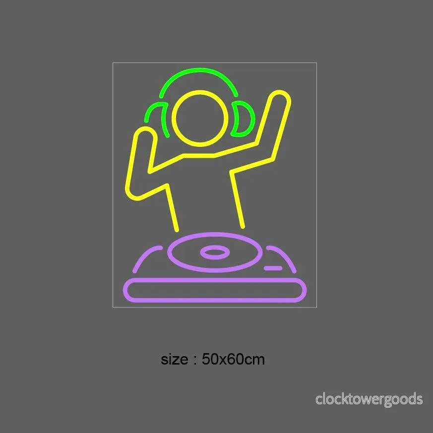 "DJ" Led neonskylt. - Bild 2