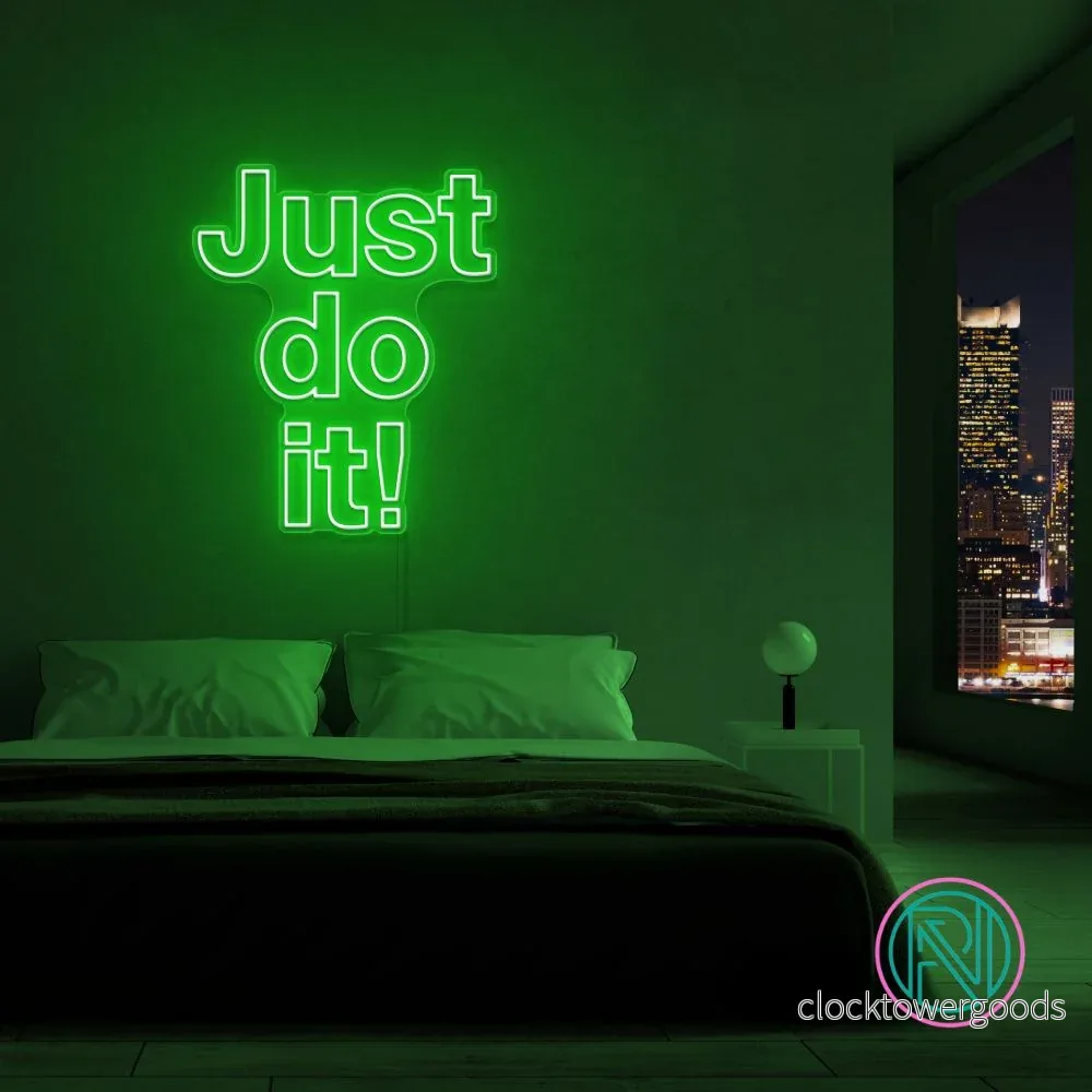 "Just do it!" Led neonskylt. - Bild 3