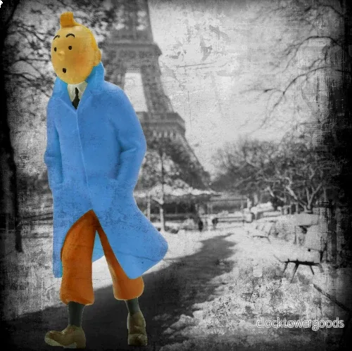 Tintin and Could days in Paris