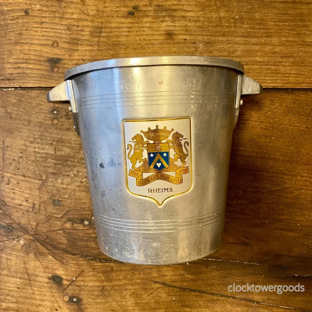 Vintage Ruinart Aluminium Champagne Bucket – Reims Vintage Ruinart Aluminium Champagne Bucket – Reims
