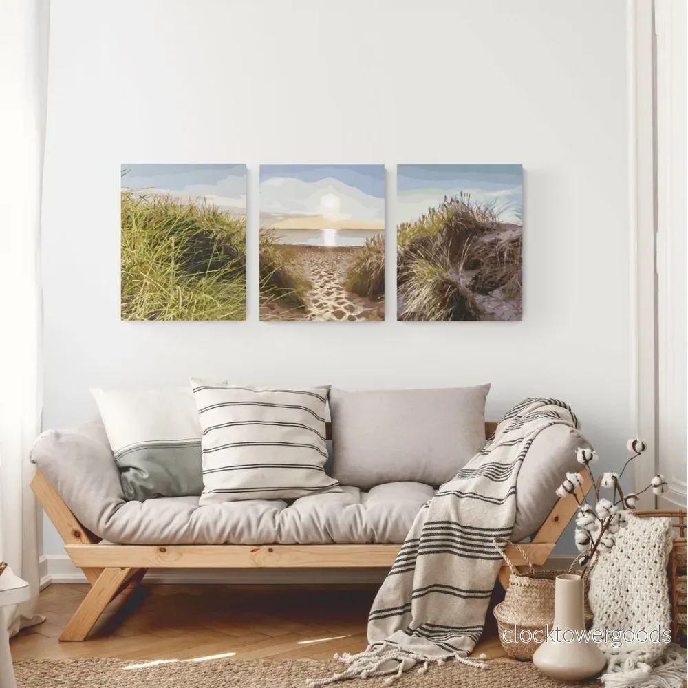 STRANDPANORAMA I 3 DELAR - Bild 2