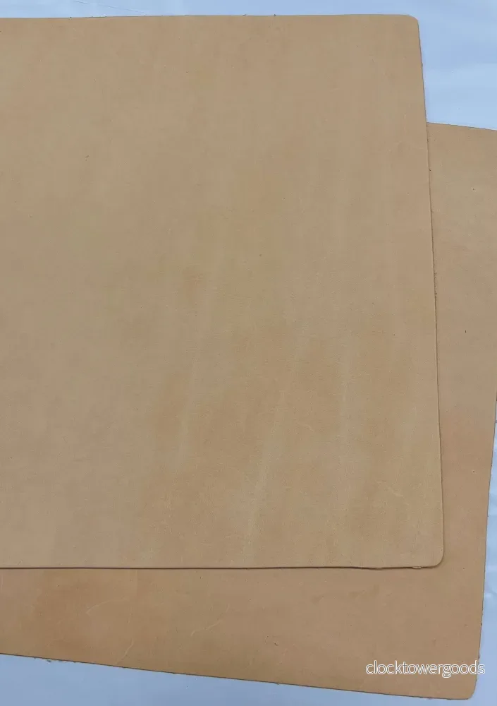 Slidläder: naturellt ofärgat läder 31 × 31 cm - Bild 3
