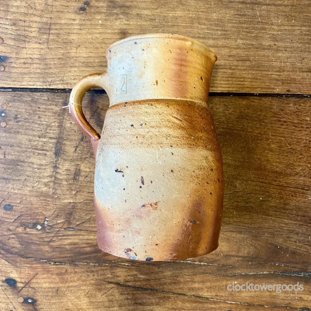 Vintage French Stoneware Pitcher