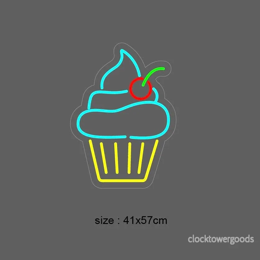 "Cupcake" Led neonskylt. - Bild 2