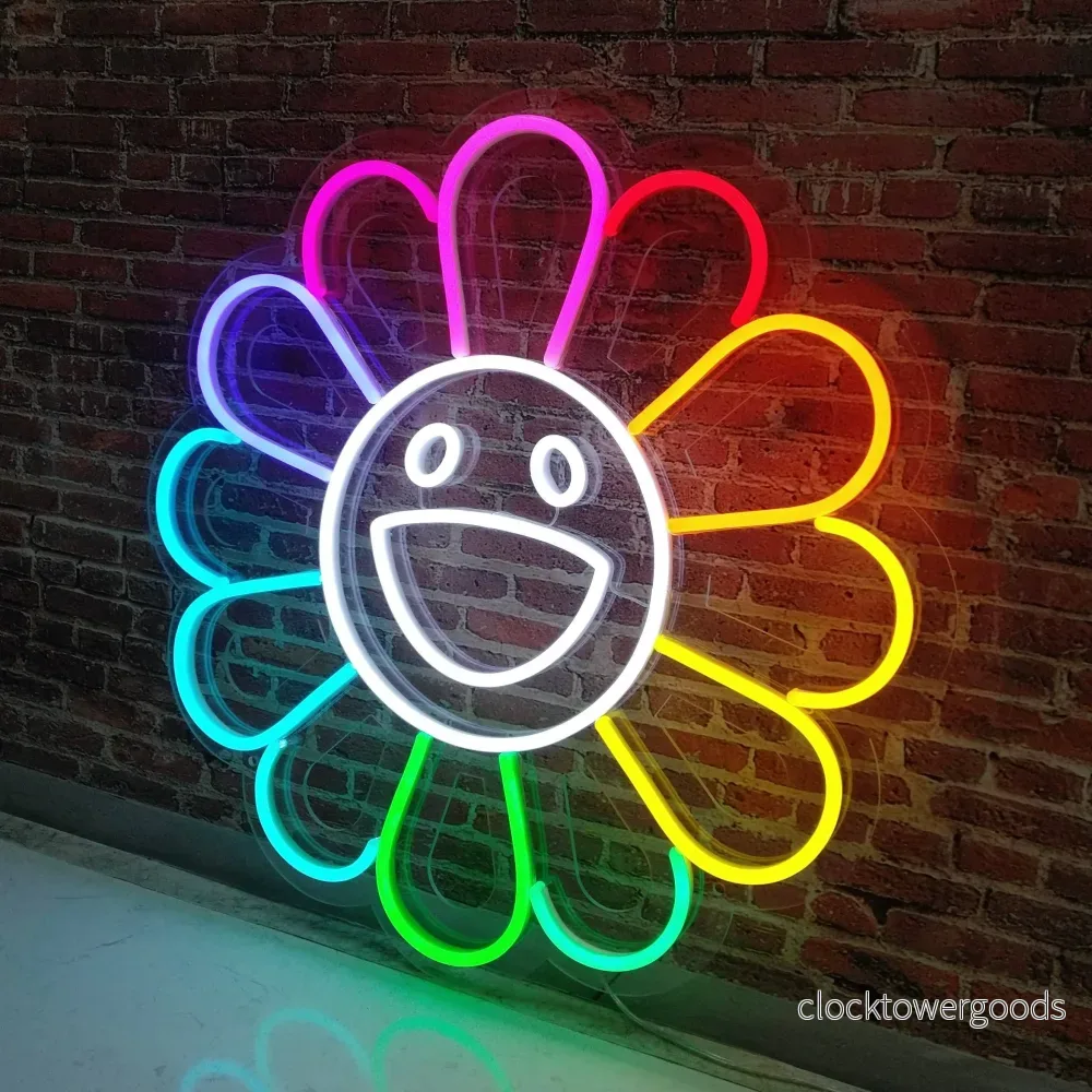 ”Kärleksblomma” LED NEONSKYLT.