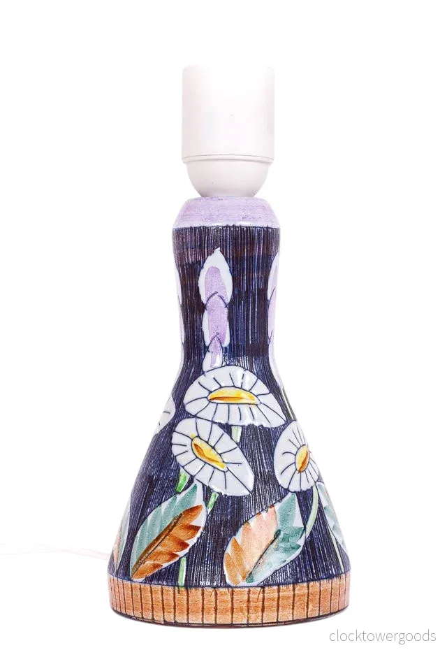 Vintage bordslampa keramik