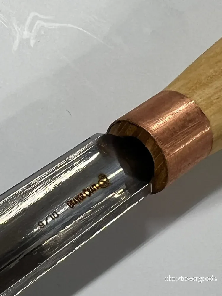 Träsniderijärn 80x10 mm – rak skölp K9/10 - Bild 3