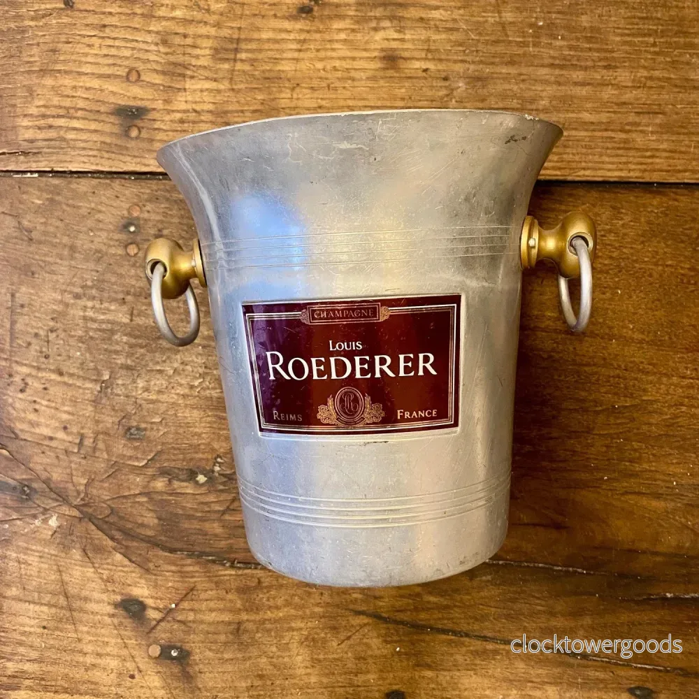 Vintage Louis Roederer Aluminium Champagne Bucket Vintage Louis Roederer Aluminium Champagne Bucket