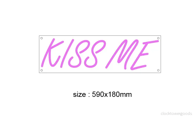 "Kiss me" LED NEONSKYLT. Välj önskad färg. - Bild 2