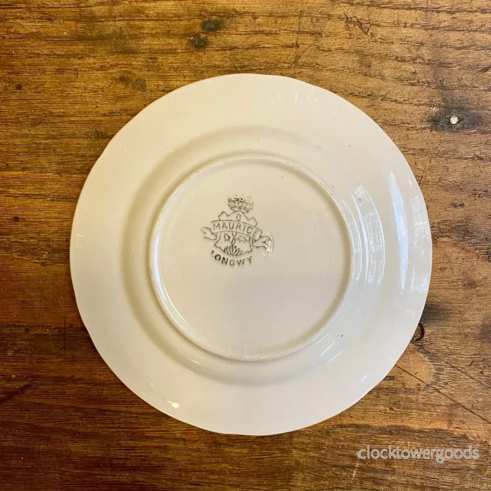 Vintage Longwy “Maurice” Dessert Plate – Fruit Motif - Bild 2