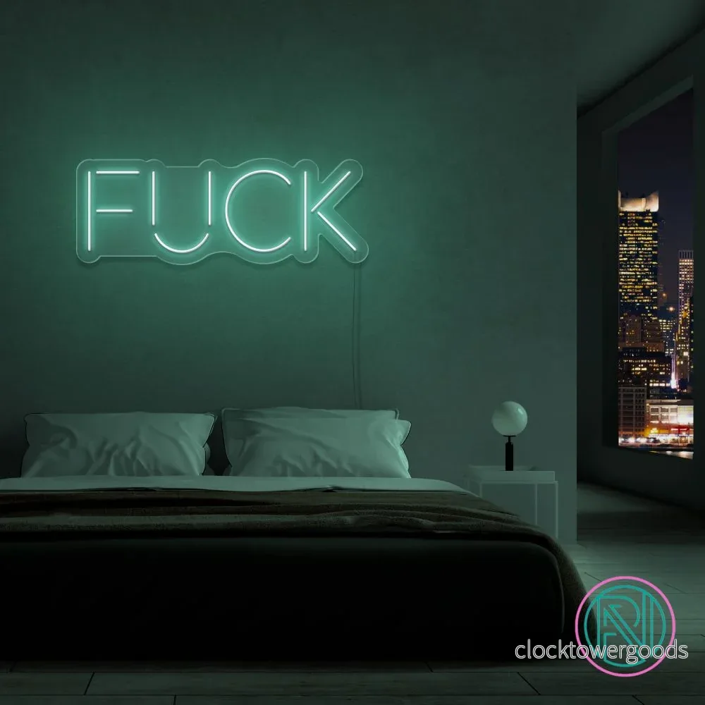 ”FUCK”Led neonskylt. Välj önskad färg.
