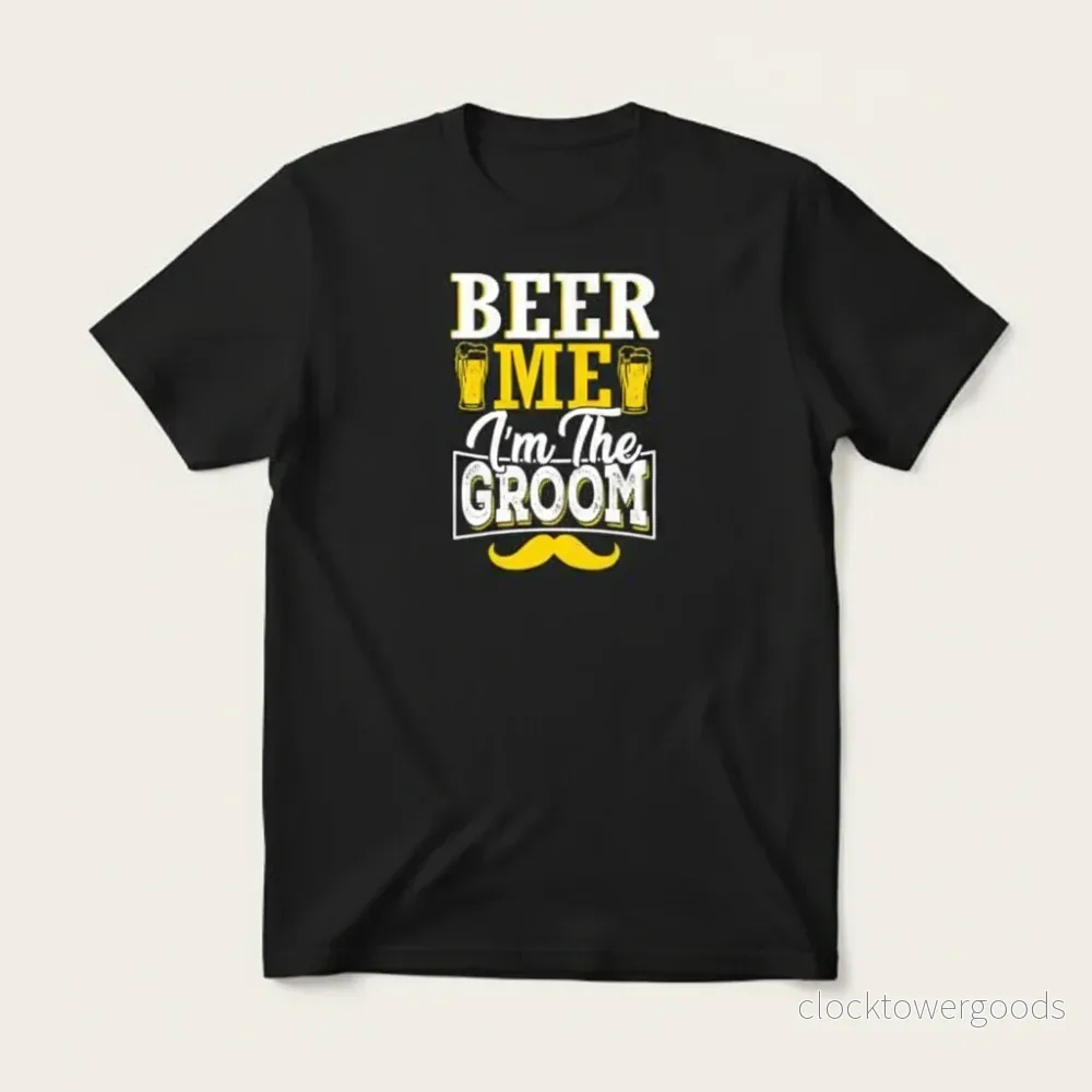 Beer Me I'm The Groom T-shirt – Svensexa - Bild 3