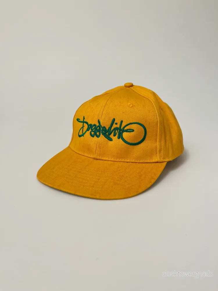 Doggelito Signerad Flatcap – Gul/ Grön