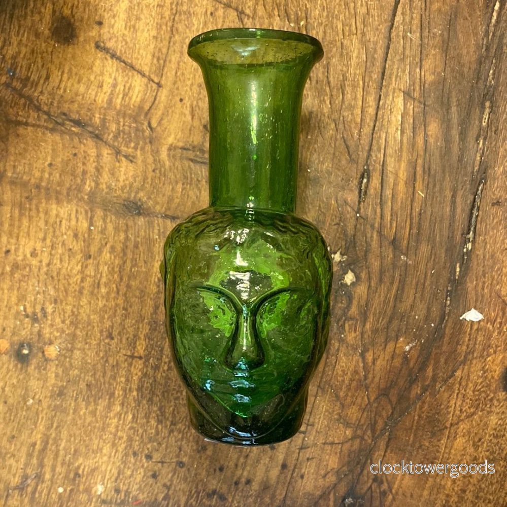 Vase Tête Green Glass Vase – La Soufflerie