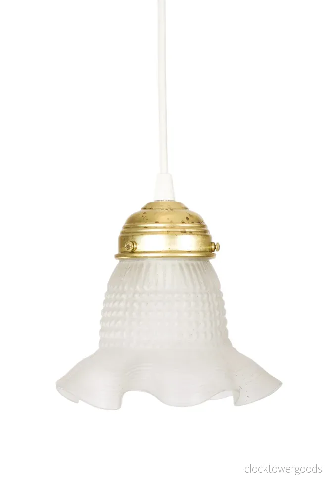 Fönsterlampa frostat pressglas