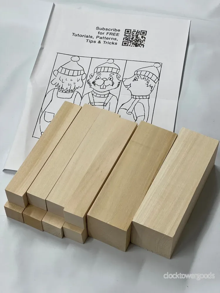 Basswood träsnideriämnen 10-pack - Bild 2