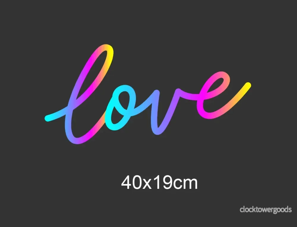 "Love" Acrylic USB, Led Neonskylt - Bild 3