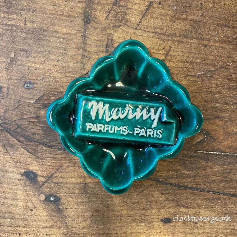 Vintage French Marvy Parfums Paris Advertising Ashtray Vintage French Marvy Parfums Paris Advertising Ashtray