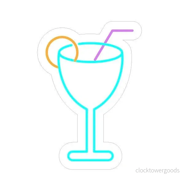 "Cocktails" LED NEONSKYLT. - Bild 2