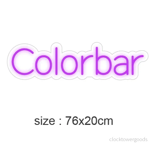 "Colorbar" LED NEONSKYLT, LAGERRENSNING! - Bild 2