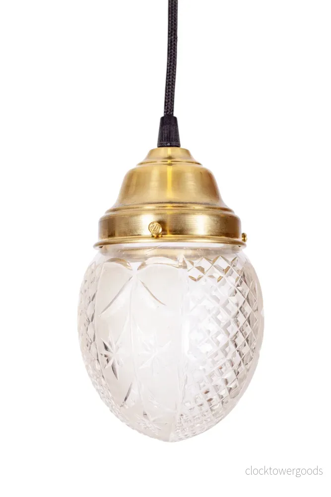 Fönsterlampa slipat klarglas