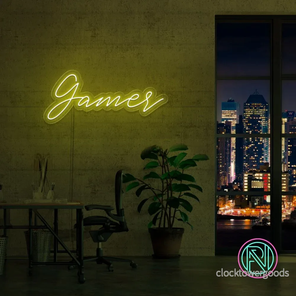"Gamer" Led neonskylt. - Bild 3