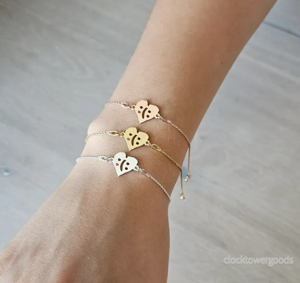 Armband hjärta med guldplätering Armband hjärta med guldplätering