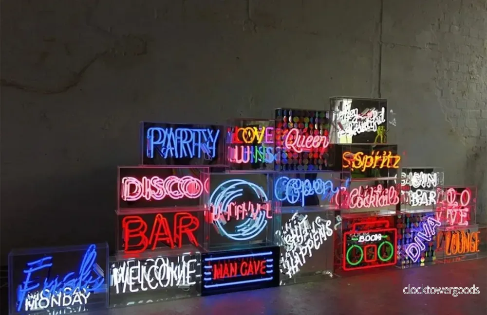 Neon "Home" Akrylbox LAGERRENSNING! - Bild 3