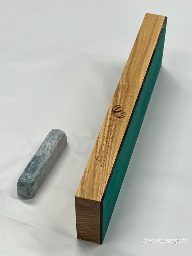 Läderstrigel 220 × 61 × 22 mm insmord med slippasta LS4P1 - Bild 3