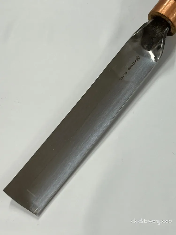 Träsniderijärn 130 × 20 mm, rakt skölpjärn - Bild 3